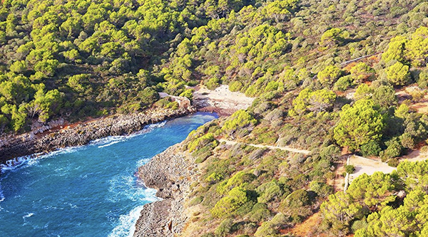 The Cala Brafi Beach Portocolom The Cala Brafi Beach Portocolom
