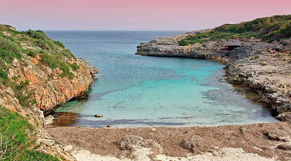 The Cala Brafi Beach Portocolom The Cala Brafi Beach Portocolom